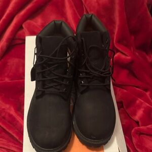 Timberland Kids Black Lace-Up Boots